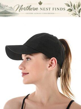 Ponytail Baseball Cap Women Quick Dry Nylon Mesh Adjustable Sports Hat